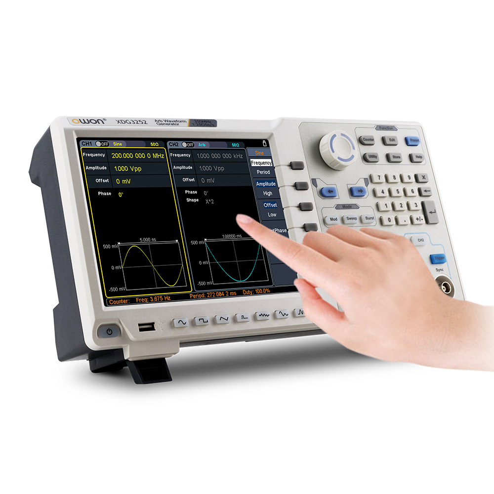 OWON XDG3000 Series 2-CH 250MHz Arbitrary Waveform Generator