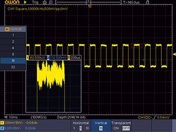 High Resolution Oscilloscope