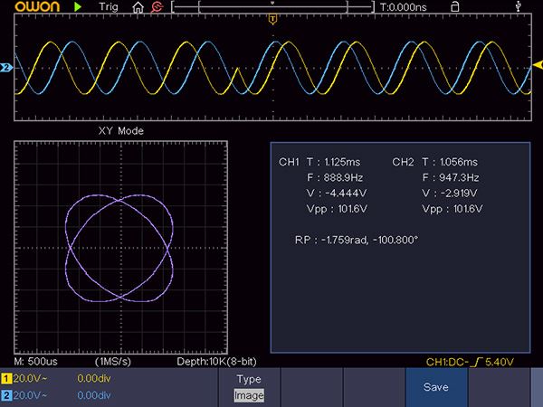 BPSK Constellation Diagram Oscilloscope